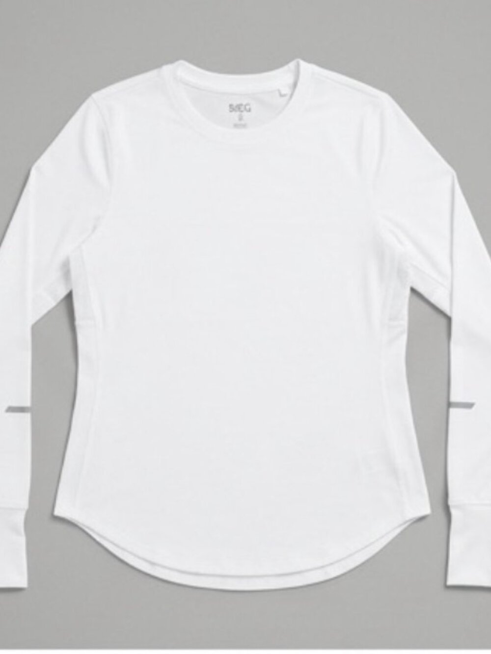 DSG White Performance Long Sleeve Shirt - Size S - Thumbholes